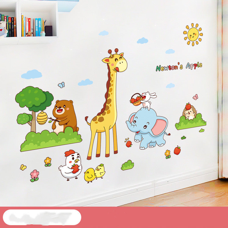Cartoon Wall Decals Happy Animals