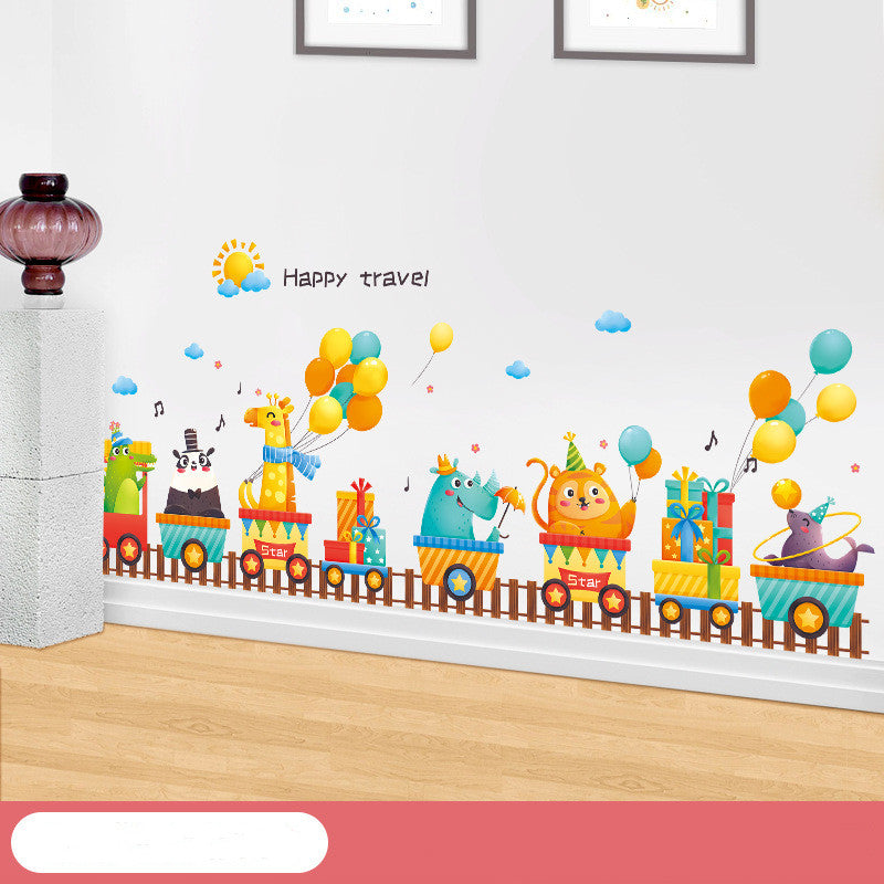 Cartoon Wall Decals Happy Animals