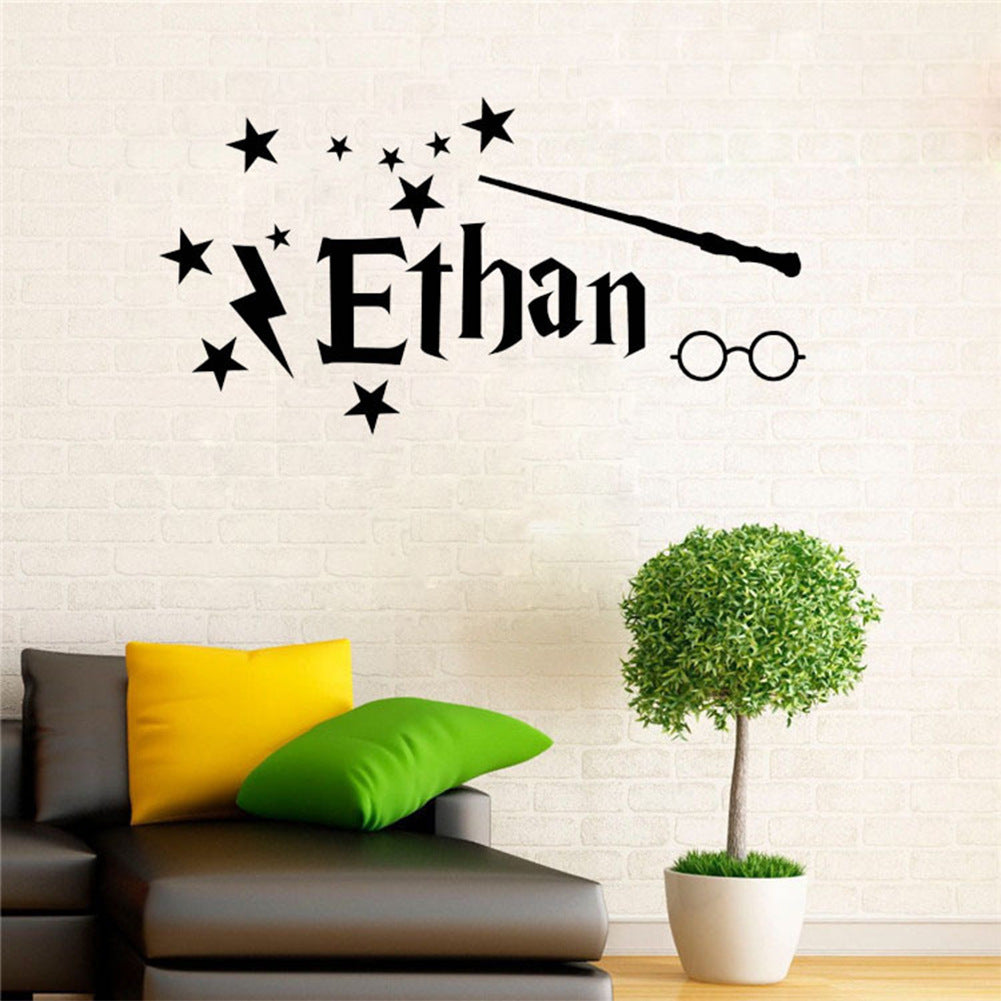 Custom Name Wall Sticker Magic Spell