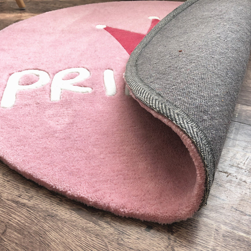 Cartoon Round Nursery Rug Princess