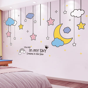 Cartoon Wall Decals Pink Nursery Designs