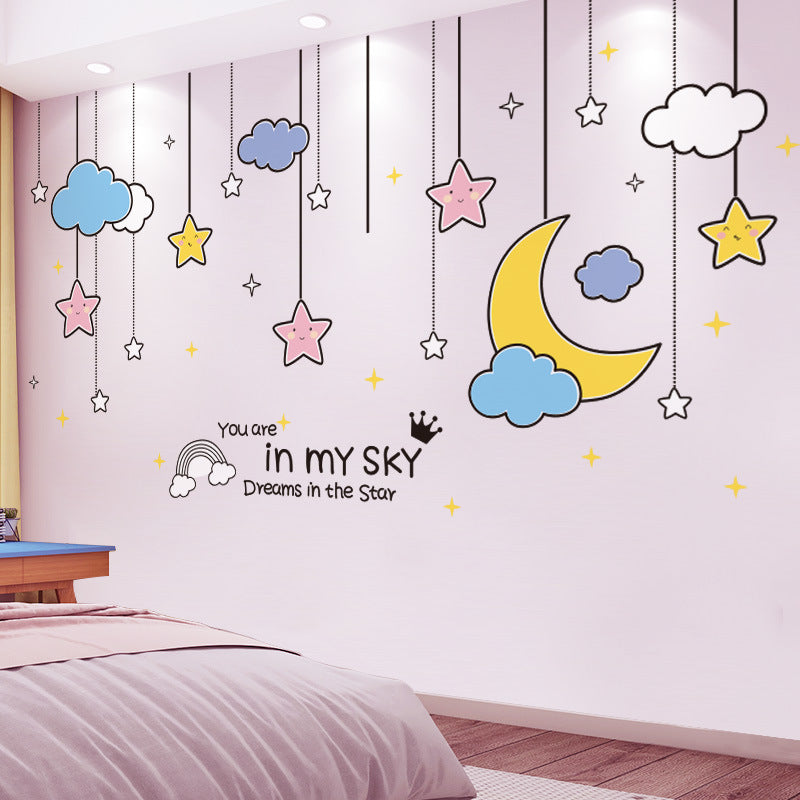 Cartoon Wall Decals Pink Nursery Designs