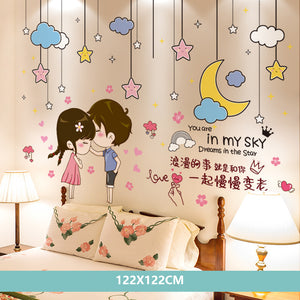 Cartoon Wall Decals Pink Nursery Designs