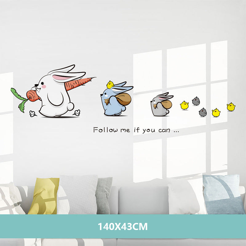 Cartoon Wall Decals Pink Nursery Designs