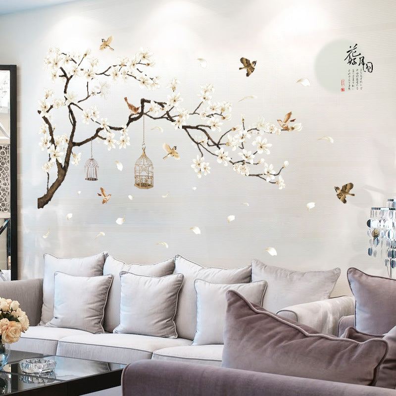 Wall Decal Beautiful White Sakura