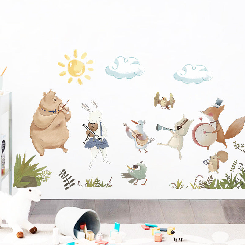 Cartoon Wall Decals Animal Concert