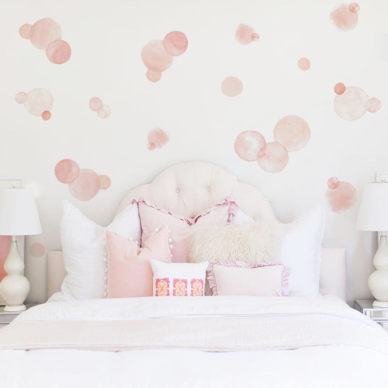 Pattern Wall Decals Creative Pink Dots