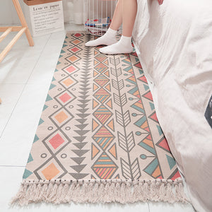Fringed Cotton Long Rug
