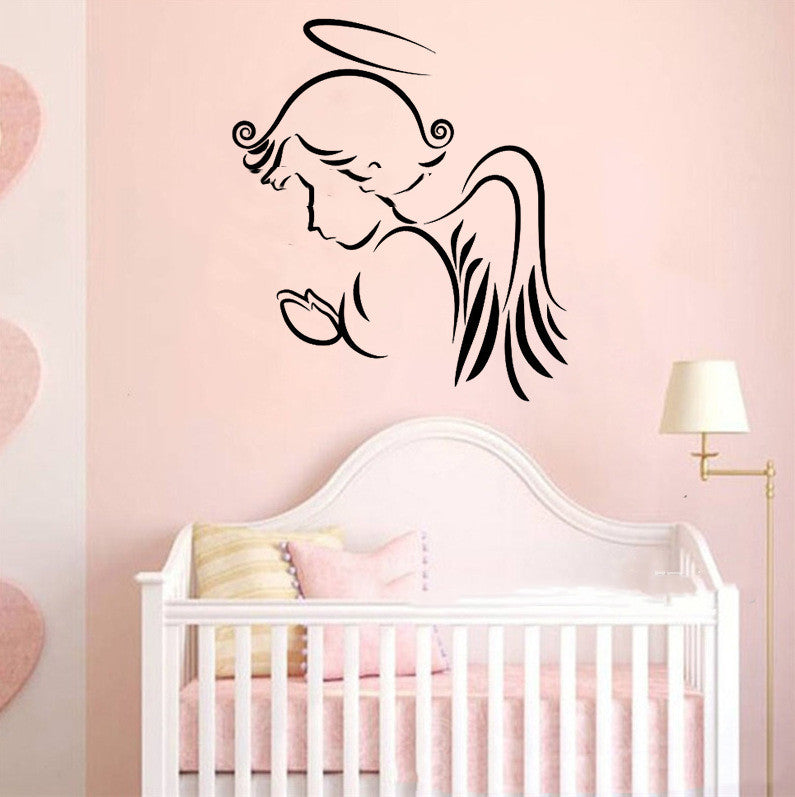 Cartoon Wall Decals Cute Angel Baby