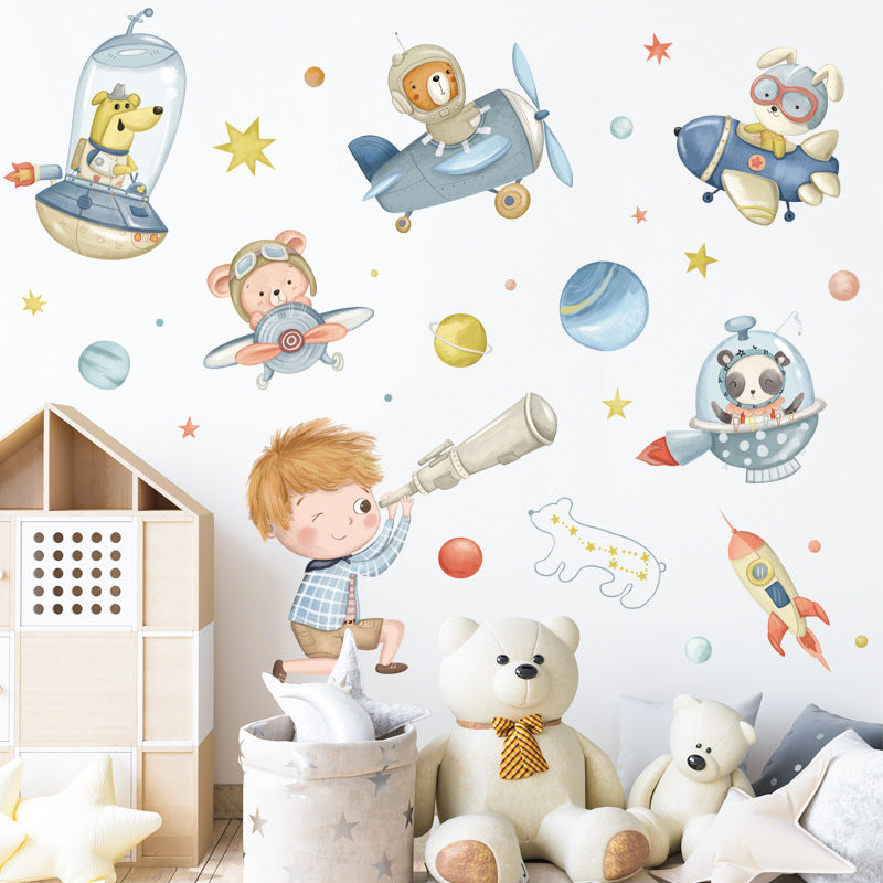 Cartoon Wall Decals Dogs in Sky