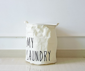 Colorful beam storage bin laundry hamper