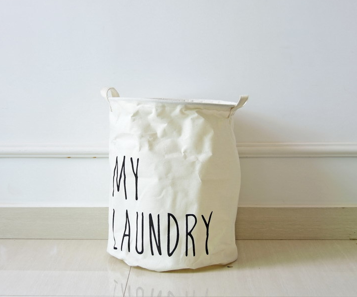 Colorful beam storage bin laundry hamper
