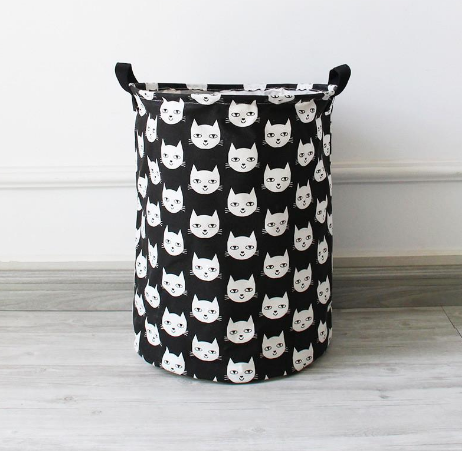 Black & White Laundry Hamper