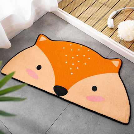 Cartoon Entrance Floor Mat Happy Animals