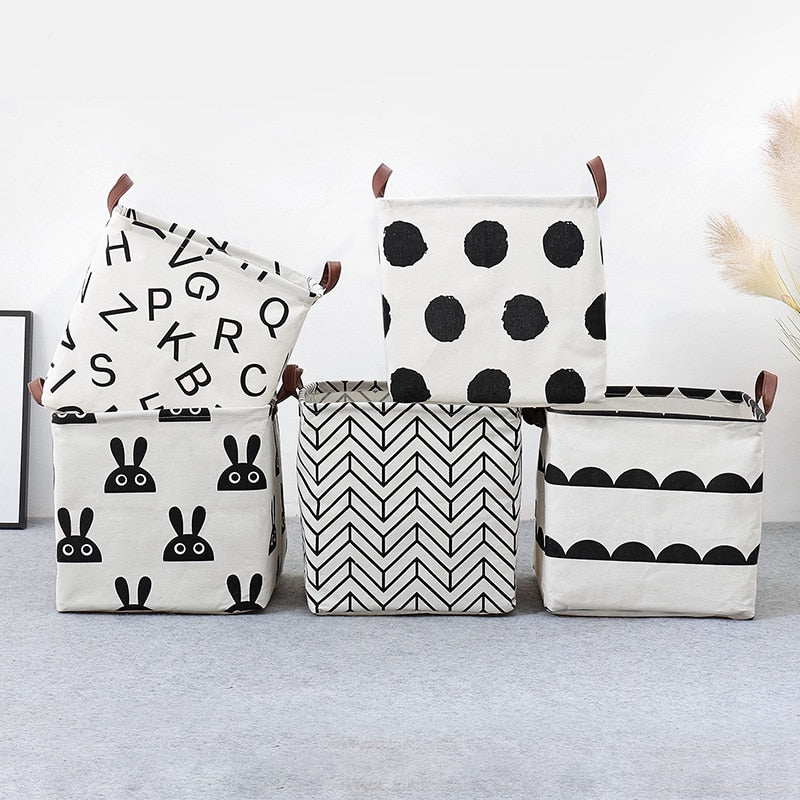 Nursery Laundry Storage Bin Square Shape
