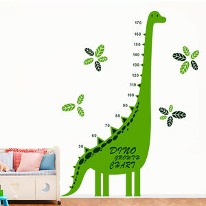 Cartoon Wall Decal Dinosaur Height Meter