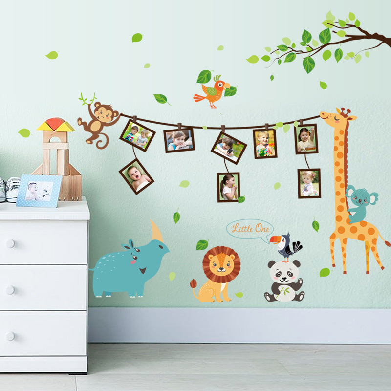 Cartoon Wall Decals Nordic Cute Giraffes