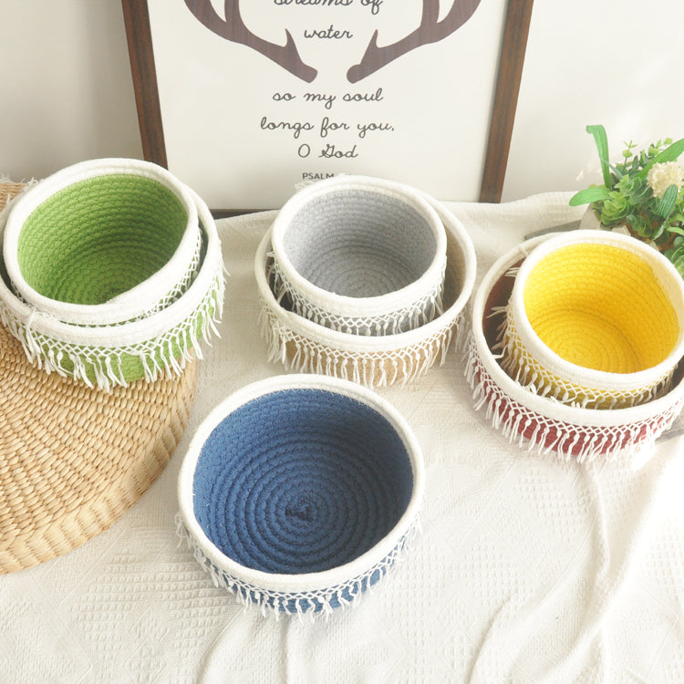 Woven Nursery Organization Storage Basket