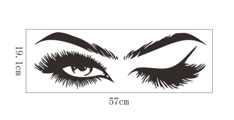 Wall Decals Charming Beauty Eyes