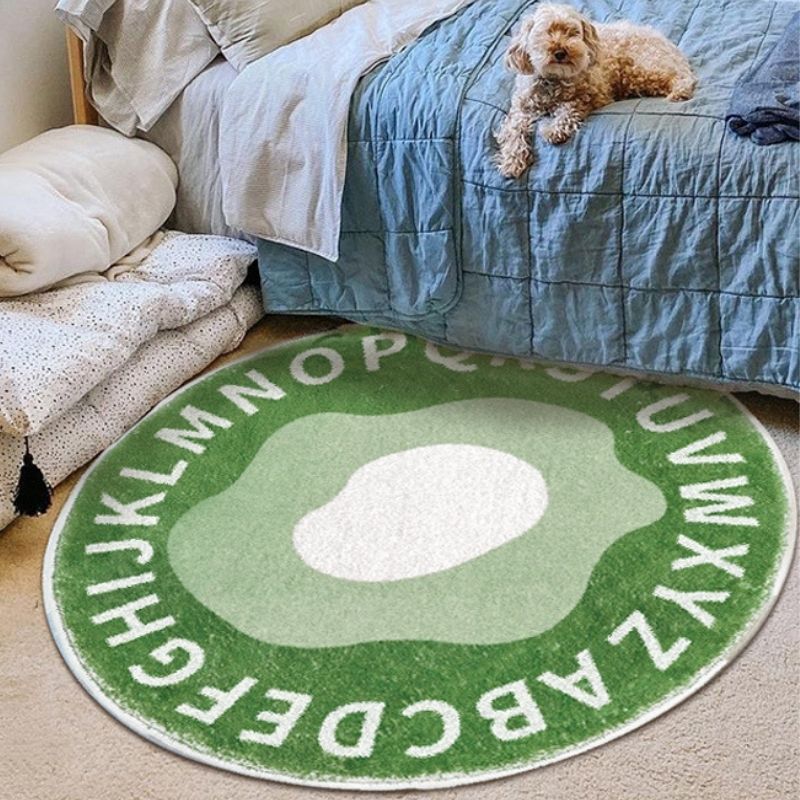 Round Rug Circle ABC Alphabet