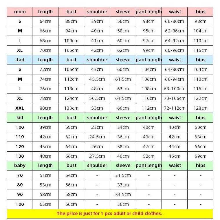 Matching Christmas Pajamas Family Set - Baby Deer