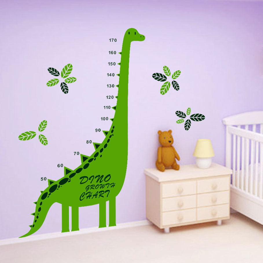 Cartoon Wall Decal Dinosaur Height Meter