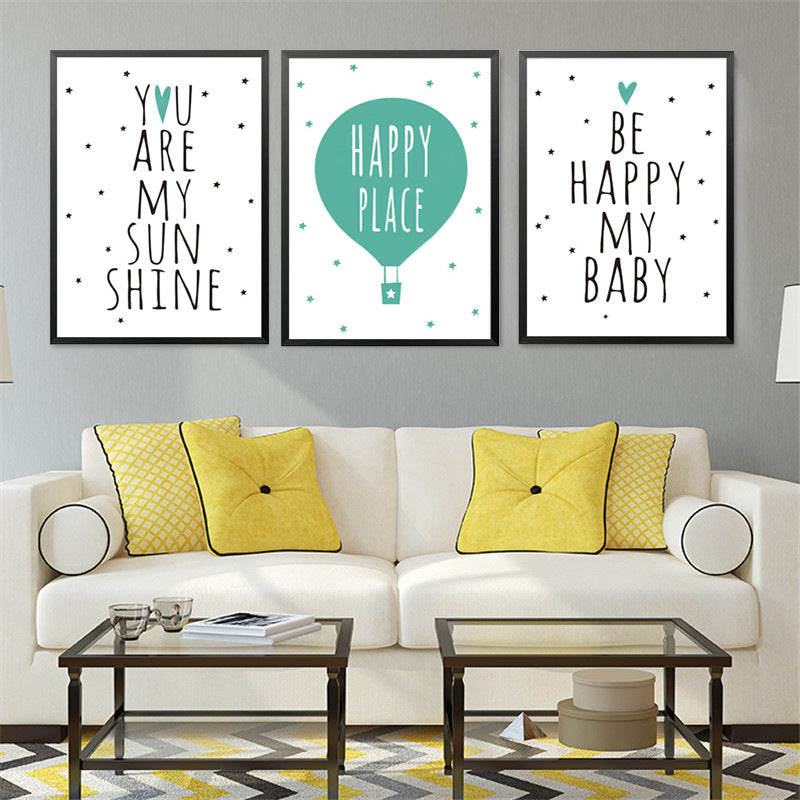 Happy my baby baby poster decoration wall painting