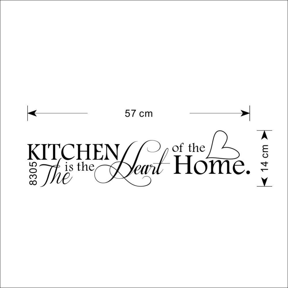 Quote Wall Sticker The Kitchen Is The Heart