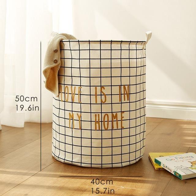 Fabric Laundry hamper storage basket