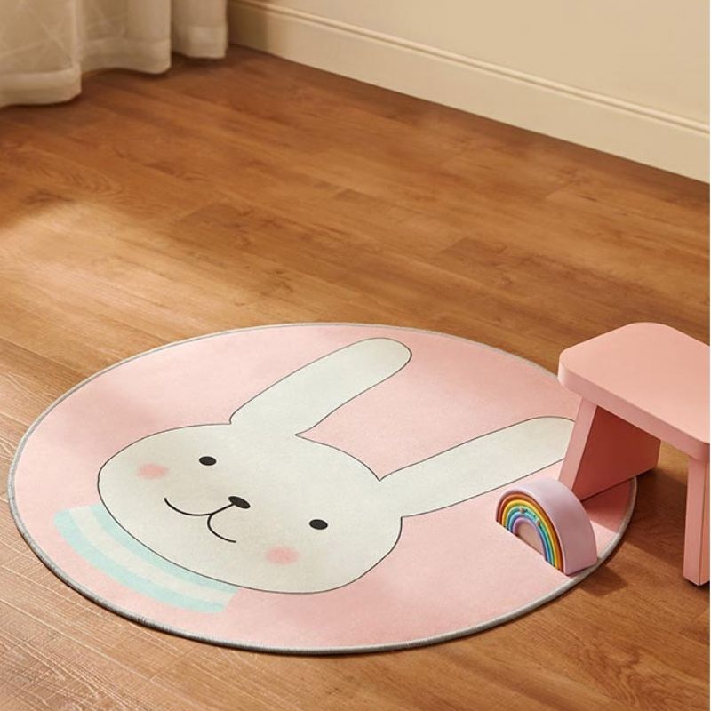 Round Area Rug Cute Animals