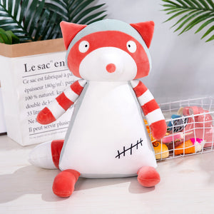 Cuddly hipster stuffed raccoon