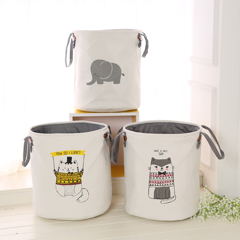 Nursery Toy Basket Double Storage