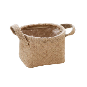 Woven Jute Storage Laundry Hamper