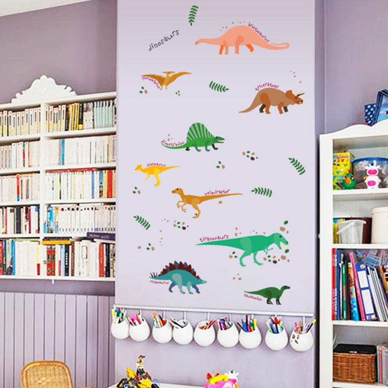 Cartoon Wall Decals Dinosaur World