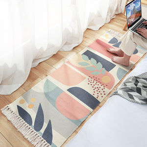 Fringed Cotton Long Rug