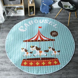 Cartoon Round Crawling Play Mats