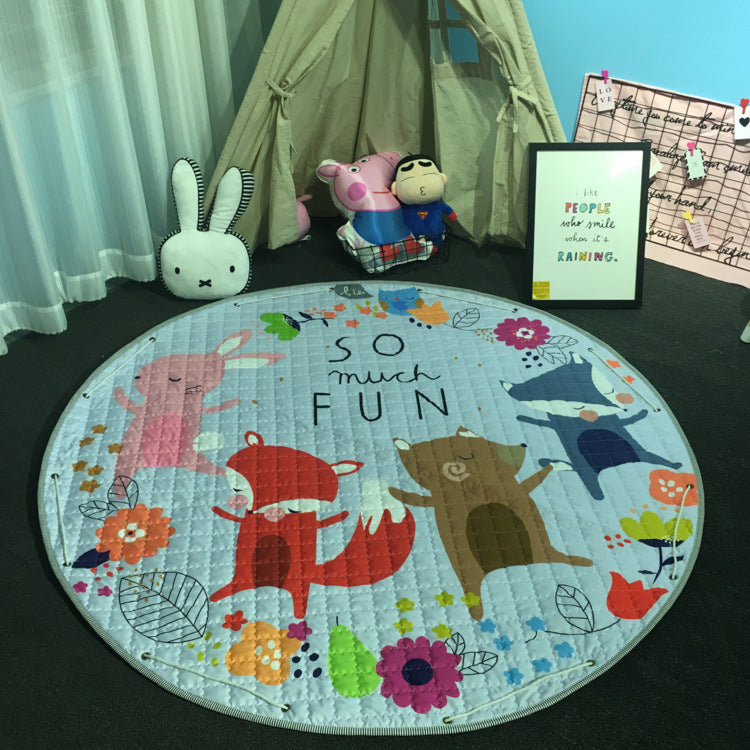 Cartoon Round Crawling Play Mats