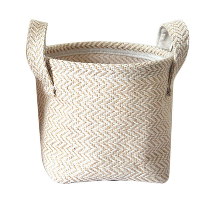 Woven Jute Storage Laundry Hamper