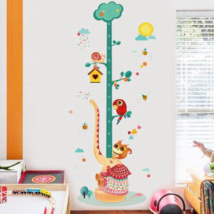 Cartoon Wall Decals Little Cats Height Meter