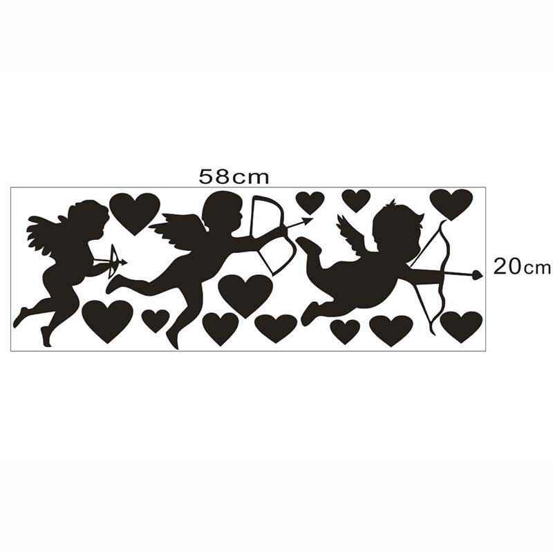 Cartoon Wall Decals Baby Angels Trio