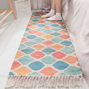 Fringed Cotton Long Rug