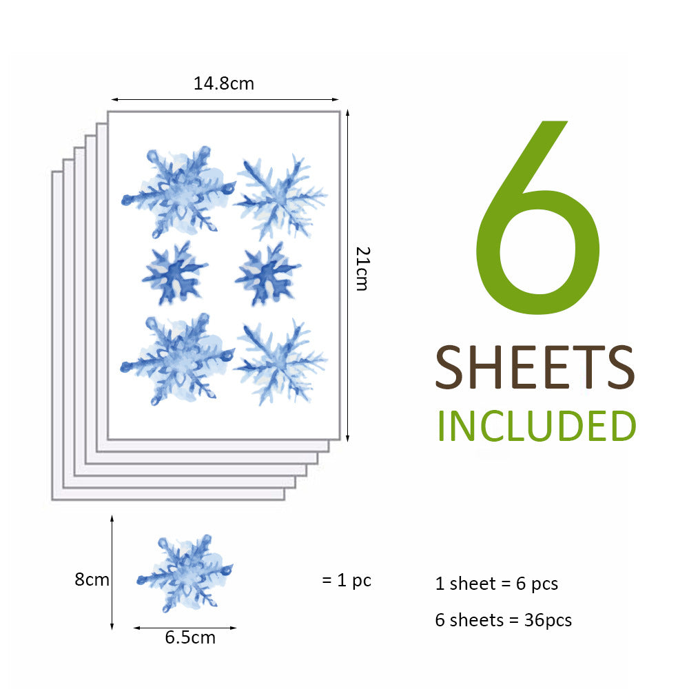 Pattern Wall Decals Cute Christmas Animals