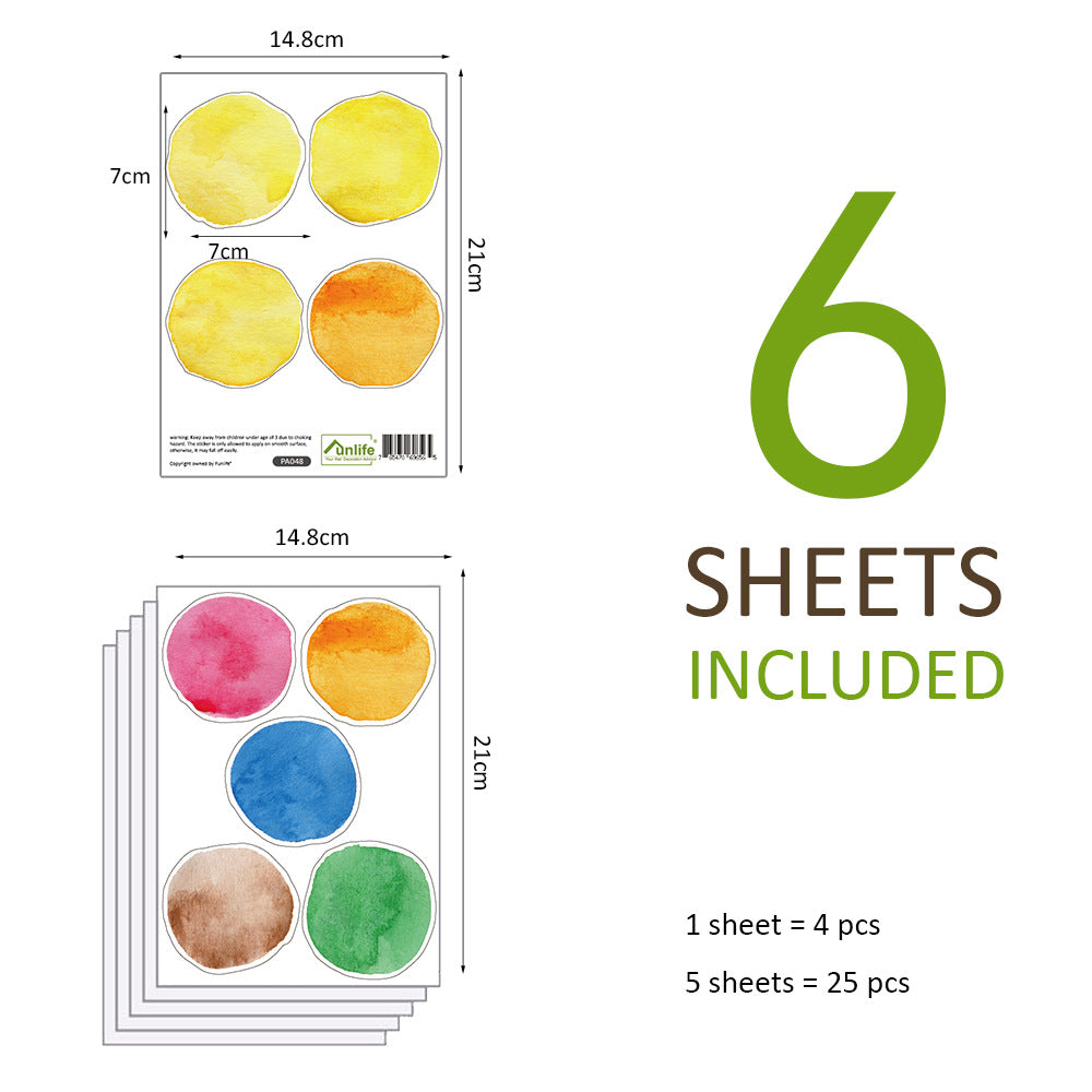 Pattern Wall Decals Watercolor Dots