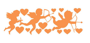 Cartoon Wall Decals Baby Angels Trio