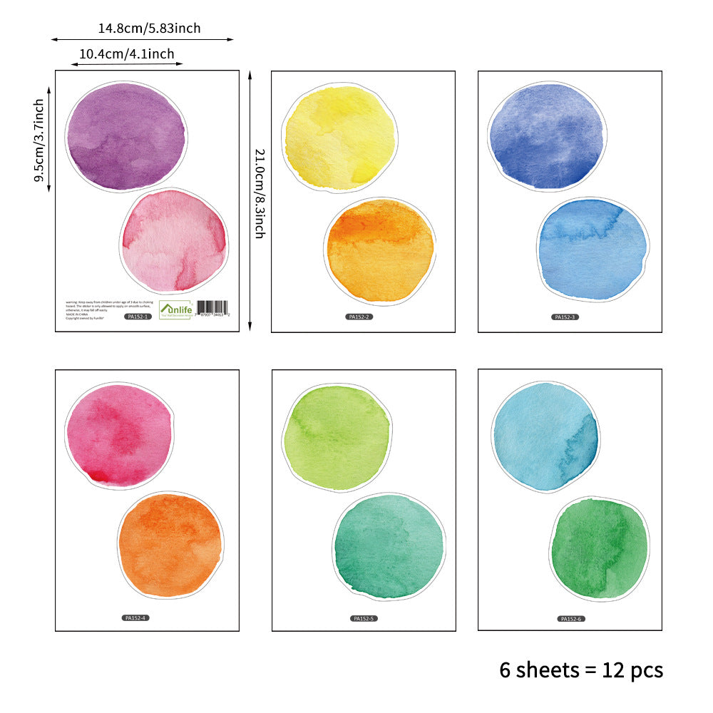 Pattern Wall Decals Watercolor Dots