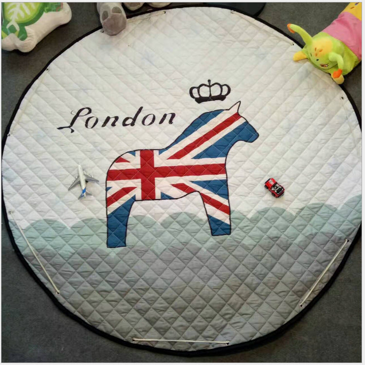 Cartoon Round Crawling Play Mats