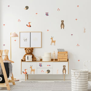 Pattern Wall Decals Forest Animals