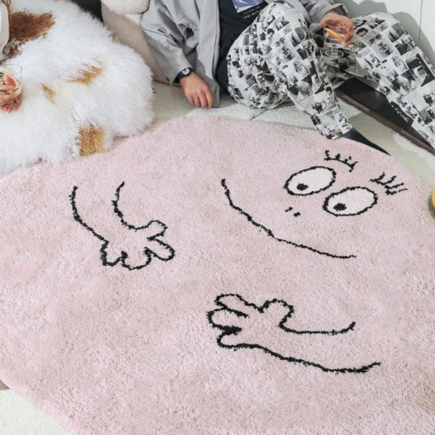 Round Area Rug Happy Face