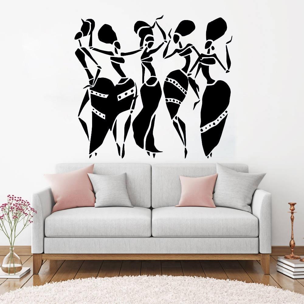 Cartoon Wall Decal African Festivities