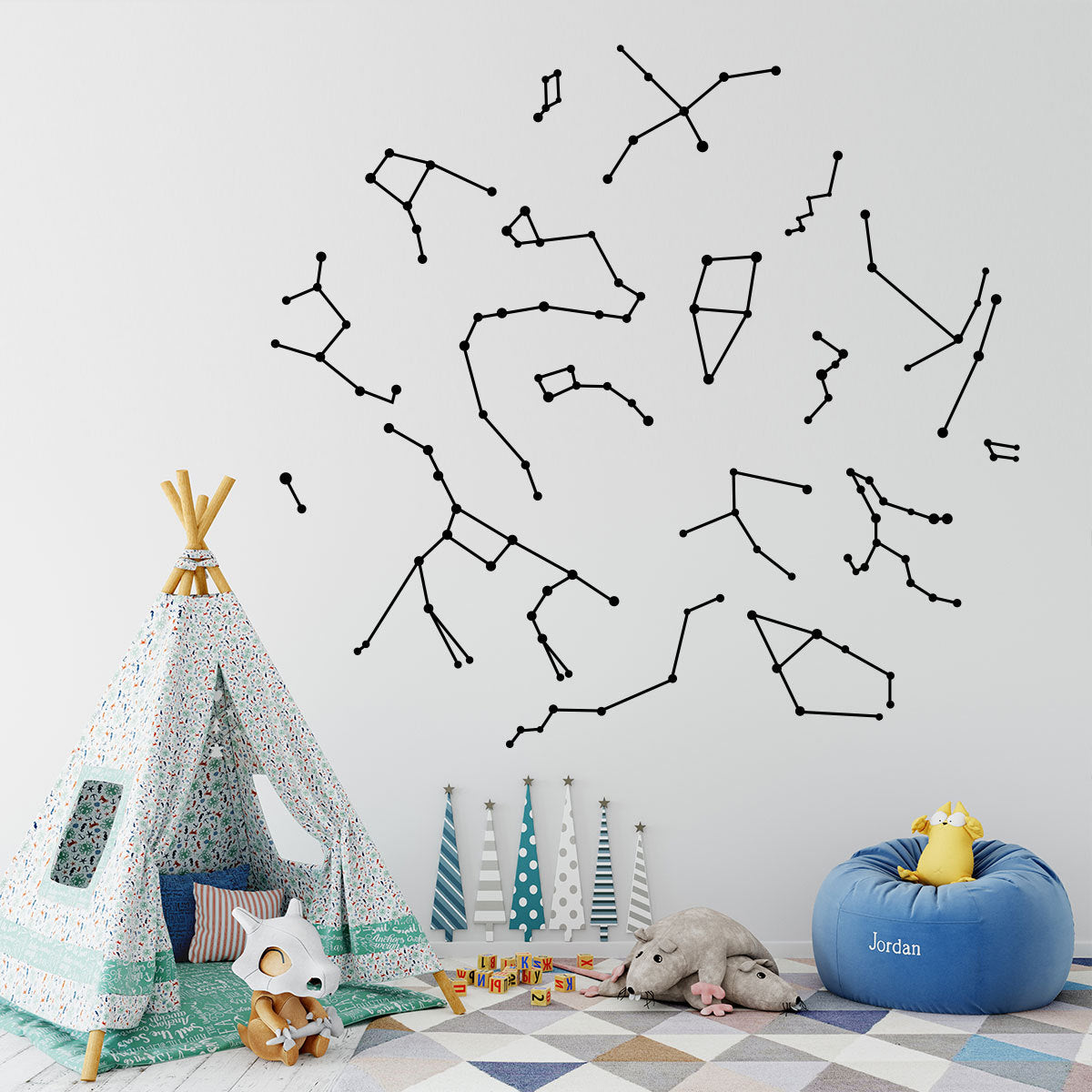 Cartoon Wall Decals Star Constellations